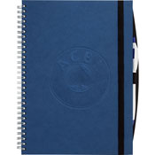 blue spiral hardbound journal