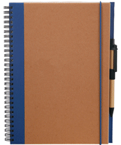 Recycled Wirebound Faux Leather Bound Journal