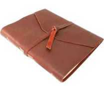 Wrapped Leather Hardbound Journals